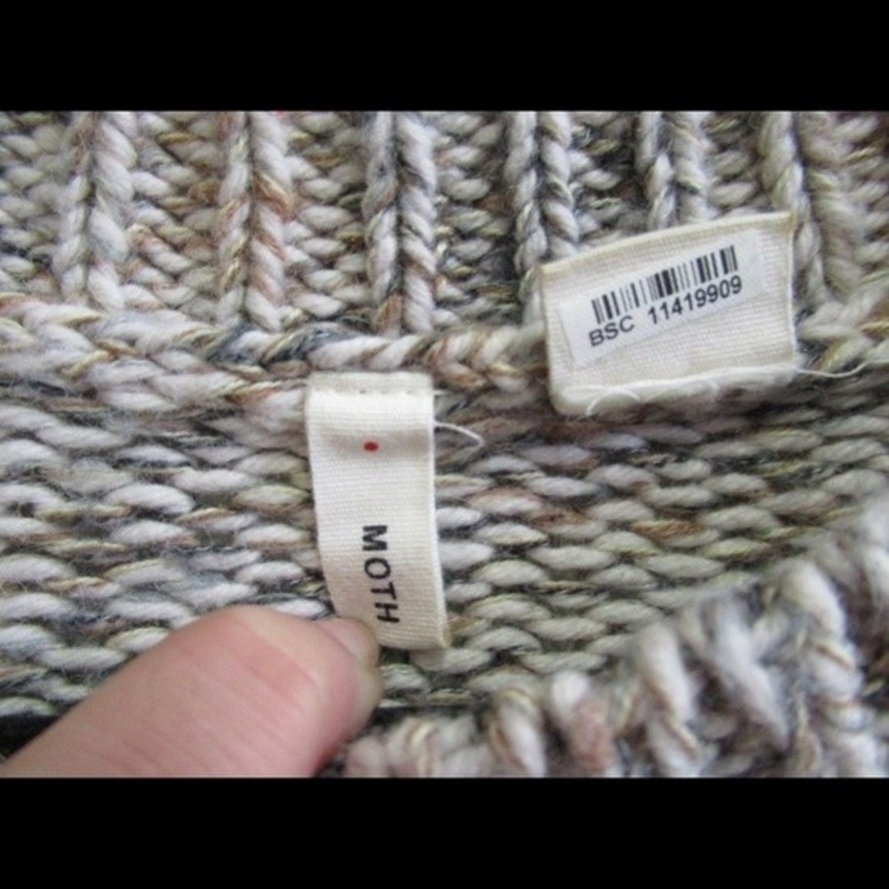 Moth Knit Sweater With Ruffles size medium. - Picture 5 of 6